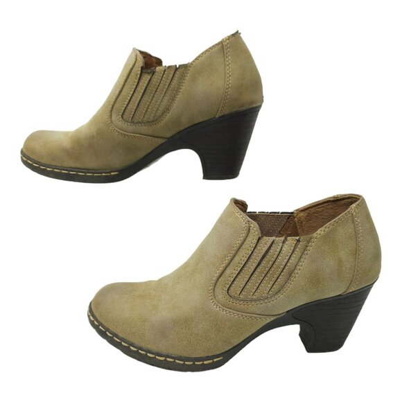 Eurosoft Sofft Ankle Boots Booties Heel Womens Size 6 M Tressa Tan Brown - Picture 11 of 12